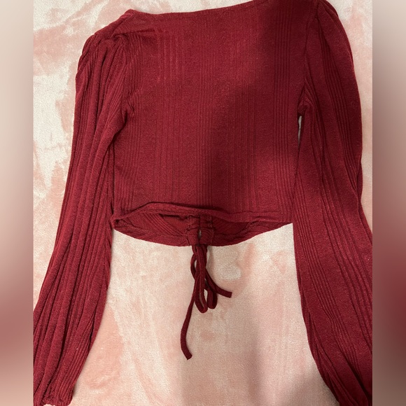 Red Crop Top - Picture 2 of 3